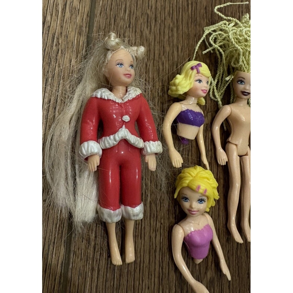 VTG Polly Pocket Doll Lot Polly Christmas Holiday Mattel Bratz Figure - Picture 4 of 11